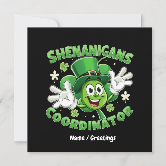  The Funny Shenanigans Coordinator  Invitation (Front)