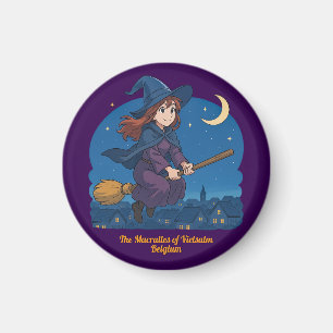 The funny witches macralles of Vielsalm in Belgium Magnet