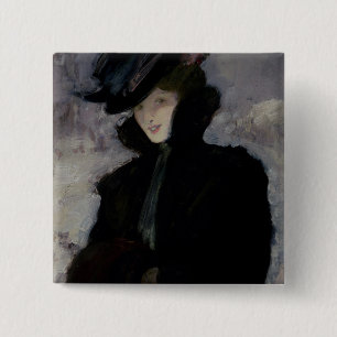 The Fur Coat 15 Cm Square Badge