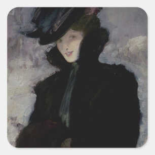 The Fur Coat Square Sticker