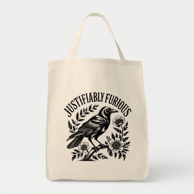The Furious Crow Tote Bag (Front)