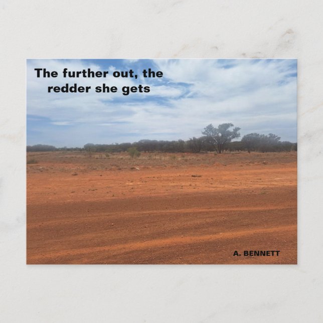 The further out postcard (Front)