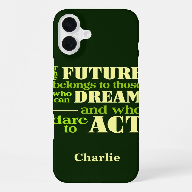 The Future custom monogram phone cases (Back)