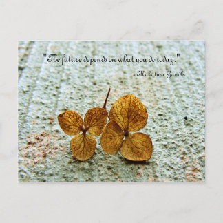 'The future depends on what you do today' Postcard