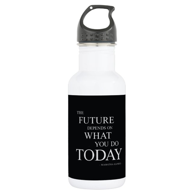 The Future Inspirational Motivational Quote 532 Ml Water Bottle (Front)