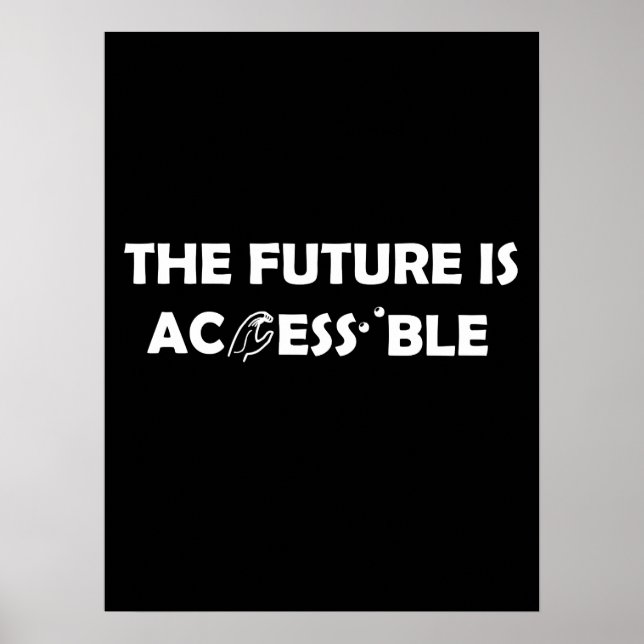 The Future Is Accessible ASL Sign Language Braille (Front)