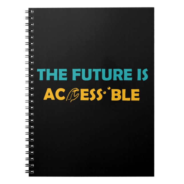 The Future Is Accessible ASL Sign Language Braille Notebook (Front)