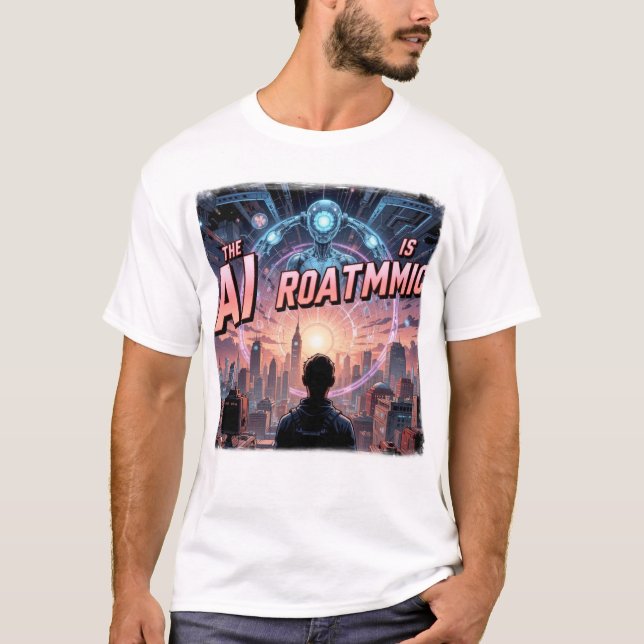 The Future is Algorithmic" T-Shirt (Front)