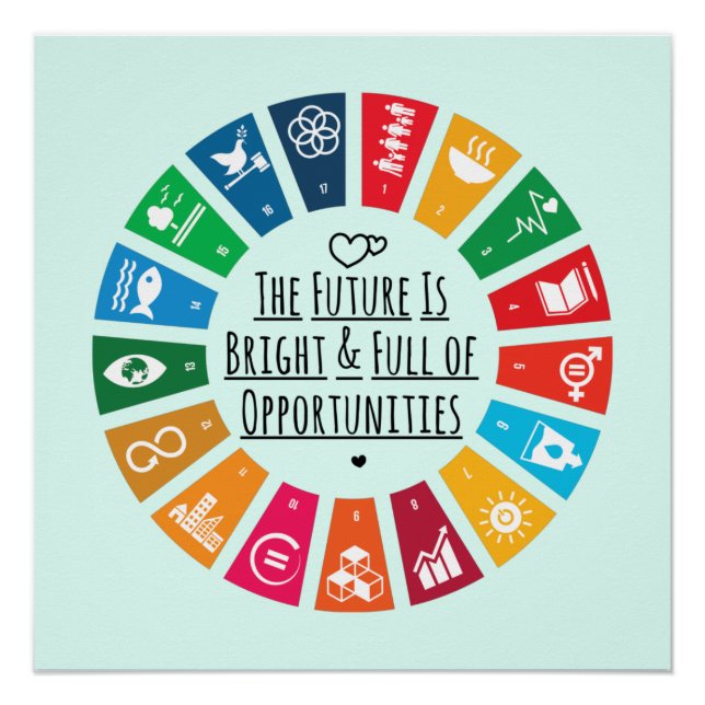 The Future Is Bright And Full Of Opportunities Poster (Front)