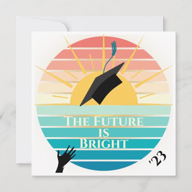 The Future is Bright Graduation Invitation (Front)
