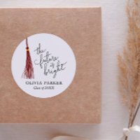 The Future Is Bright Graduation Maroon Tassel