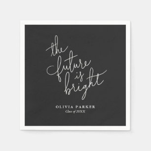 The Future is Bright Graduation  Napkins