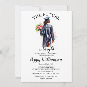 The Future Is Bright Graduation Party Invitation