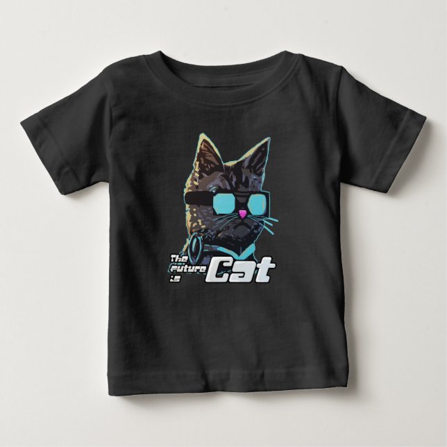 The Future is Cat Baby T-Shirt (Front)