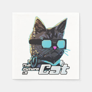 The Future is Cat Napkin