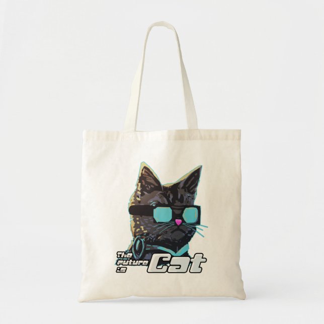 The Future is Cat Tote Bag (Front)