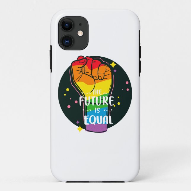 The Future Is Equal Raised Fist Case-Mate iPhone Case (Back)