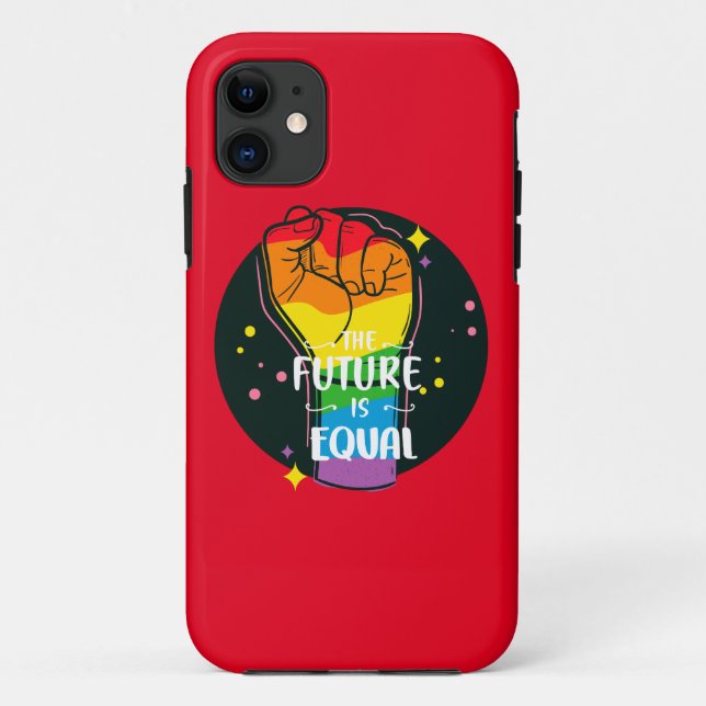 The Future Is Equal Raised Fist Case-Mate iPhone Case (Back)