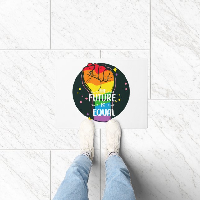 The Future Is Equal Raised Fist Doormat (Indoor)
