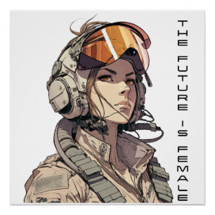 The future is female, equal rights, Feminism Art Poster