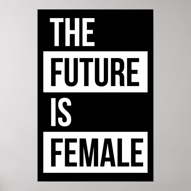 The Future Is Female Feminist Poster (Front)