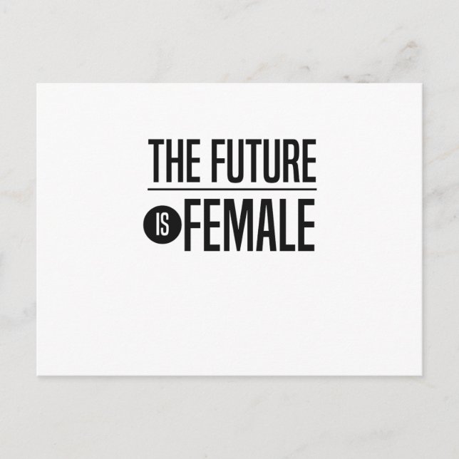 The Future is Female Postcard (Front)