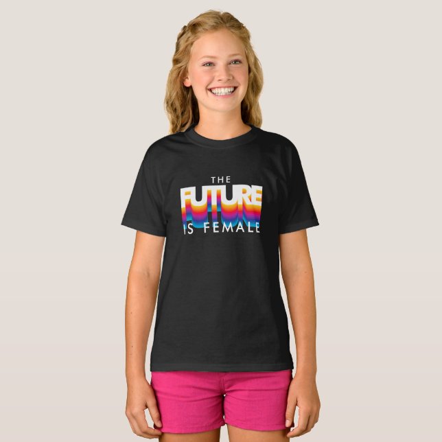 The Future is Female | Retro 80s Lettering T-Shirt (Front Full)