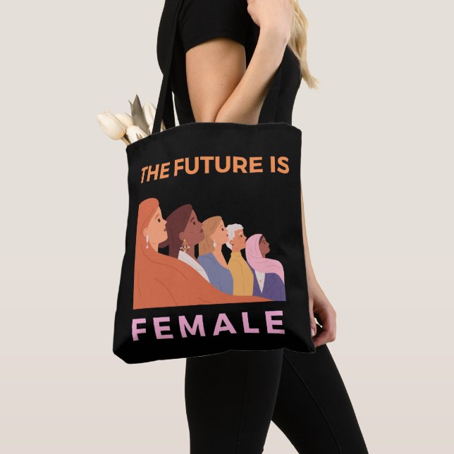 The Future Is Female Tote Bag (Close Up)