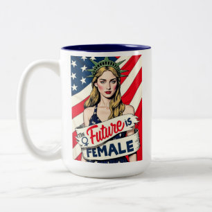 The Future Is Female Two-Tone Coffee Mug
