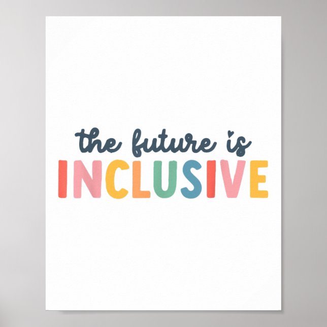 The Future Is Inclusive Halloween Pyjamas For Fami Poster (Front)