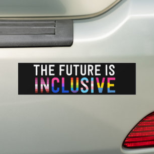 The Future Is Inclusive LGBT Gay Trans Pride Bumper Sticker