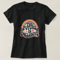 The Future is Inclusive Rainbow LGBTQ Flag Gay 