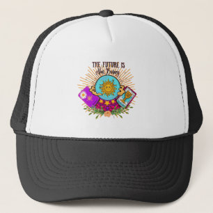 The Future is Non-Binary Crystal Ball Trucker Hat