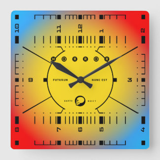The Future Is Now Square Wall Clock