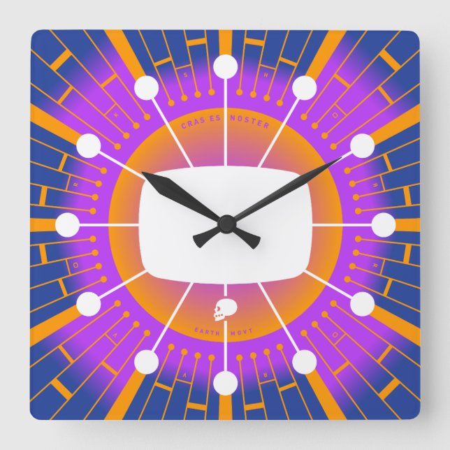 The Future Is Ours Square Wall Clock (Front)