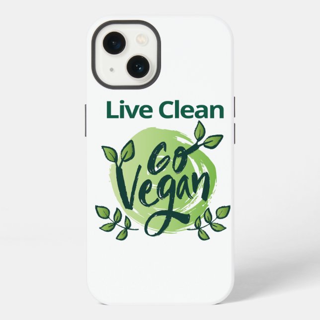 The Future is Vegan Design  iPhone Case (Back)