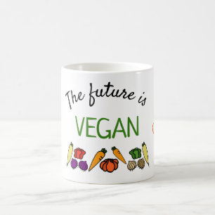 The future is VEGAN, personalised, your name Coffee Mug