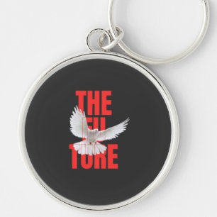 The Future – Motivational Typography Quote Key Ring
