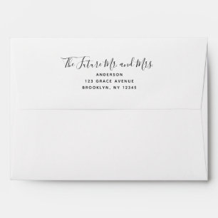 The Future Mr.and Mrs. Modern 5x7 Wedding Envelope