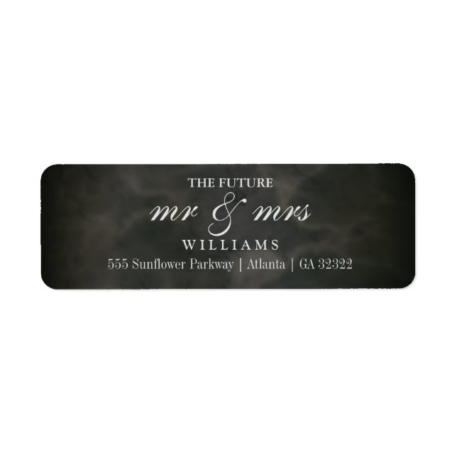The Future Mr and Mrs Return Address Label (Front)