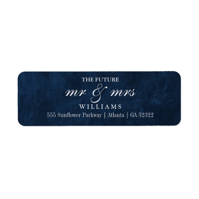 The Future Mr and Mrs Return Address Label (Front)