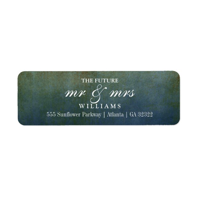 The Future Mr and Mrs Return Address Label (Front)