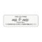 The Future Mr and Mrs Return Address Labels Small