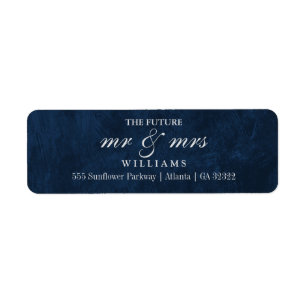 The Future Mr and Mrs Return Address Return Address Label