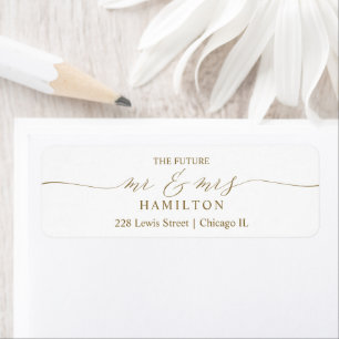 The Future Mr and Mrs Save The Date Return Address Return Address Label