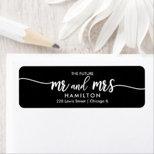 The Future Mr and Mrs Save The Date Return Address Return Address Label