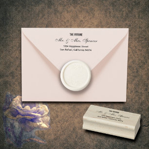 The Future Mr. and Mrs. Victorian Wedding  Rubber Stamp