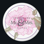 The Future Mr & Mrs Floral Wedding Save The Date Magnet<br><div class="desc">A unique way to announce the save the date for your wedding. Email me @ JMR_Designs@yahoo.com if you need assistance or have any special request.</div>