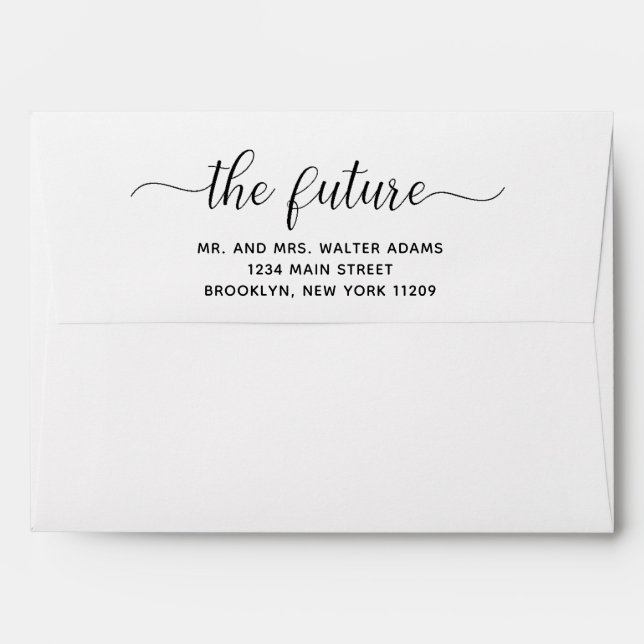 The Future Mr. & Mrs. Wedding Envelope (Back (Top Flap))
