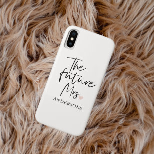 The Future Mrs and Your Name   Modern Beauty Gift Case-Mate iPhone Case